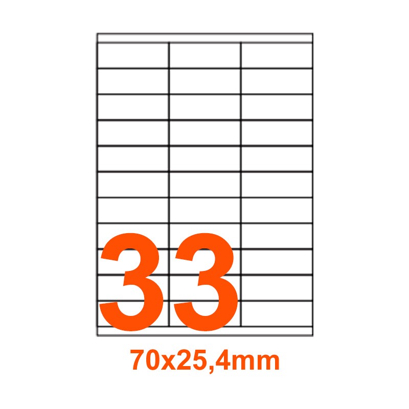 EA4VP01500050 - Etichette 15x5 mm in Carta Bianca Adesivo Permanente su Fogli  A4