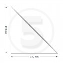 Tasche ad angolo autoadesive, triangolo isoscele 140x140mm, trasparenti